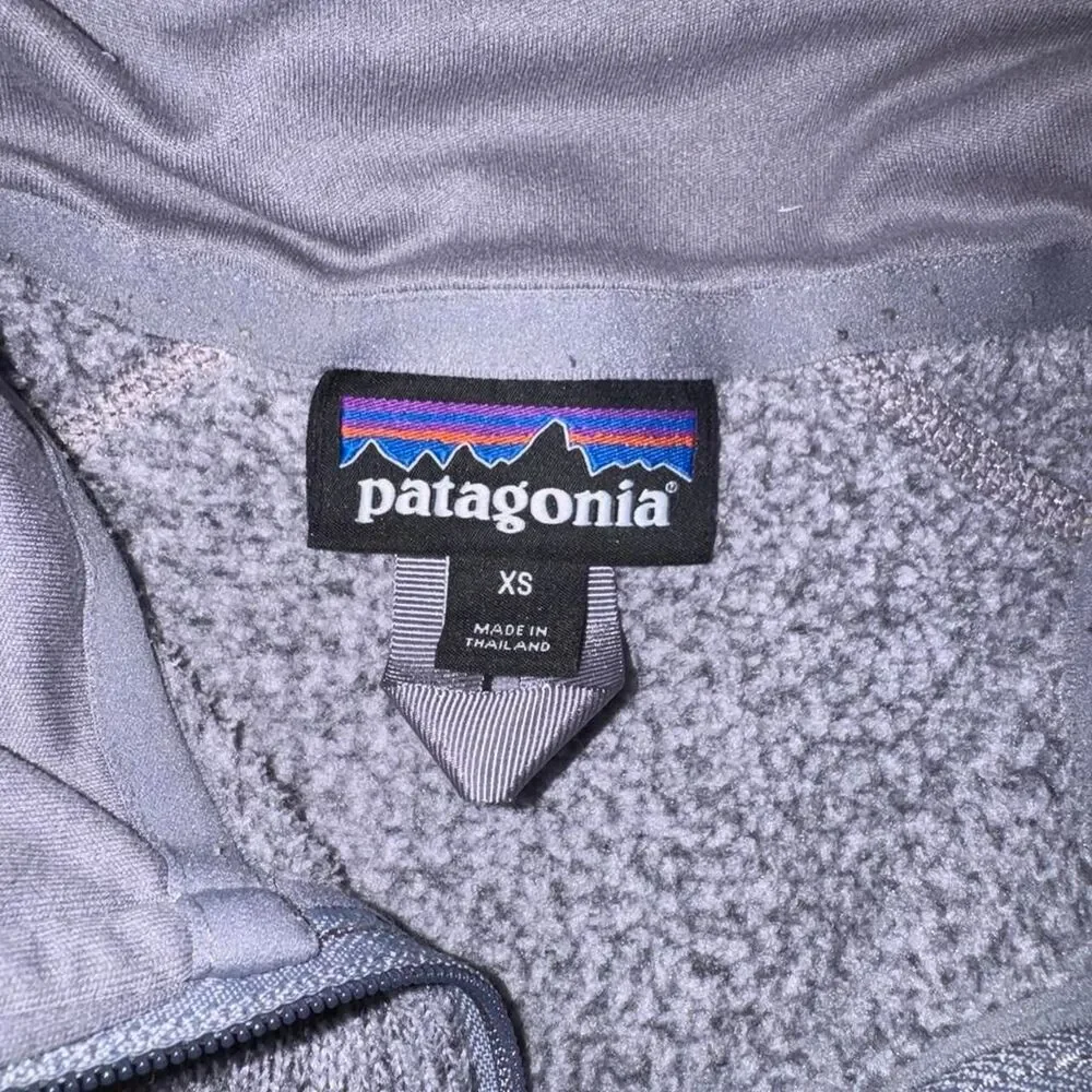 Patagonia Womens XS Better Sweater Quarter Zip Pullover Fleece in Smoky Violet